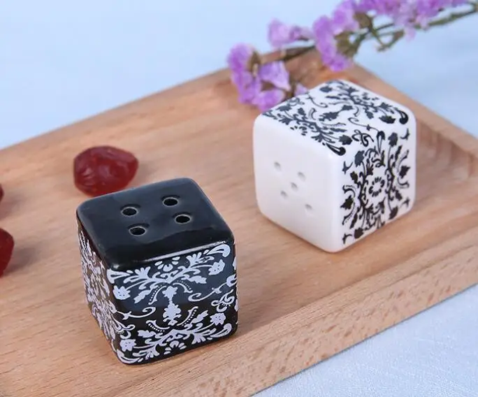 

Дамасский керамический шейкер для соли и перца, стеклянный горшок, свадебный подарок