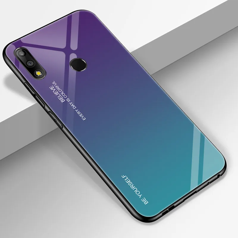 Чехол для телефона с градиентным закаленным стеклом для ASUS Zenfone max pro m1 zb601kl zb602kl m2 zb631kl zb633kl Armor, задняя крышка