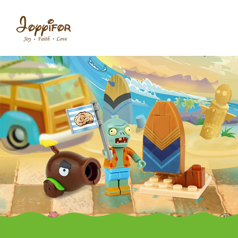 Joyifor Растения против Зомби Future World Пираты сцена пляж модель строительные блоки