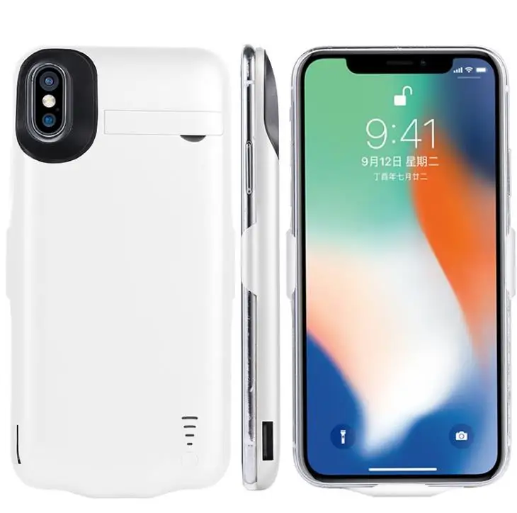 Для iPhone X 5000 мАч тонкая батарея зарядное устройство чехол для 6 6S 7 8 Plus резервного