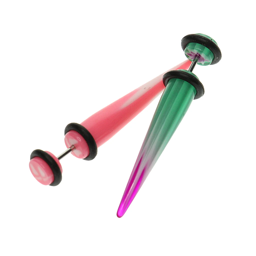 5 пар смешанные цвета конус с уплотнительным кольцом поддельные обманки иллюзия