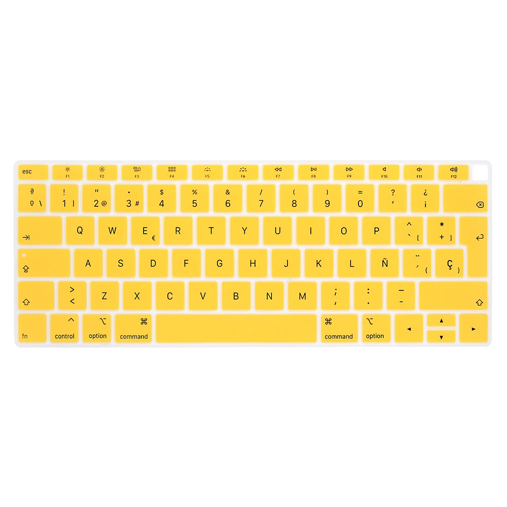 ЕС-введите испанский или чили чехол-клавиатура протектор для macbook air 13 клавиатура крышка испанская модель A1932 силиконовая защитная пленка