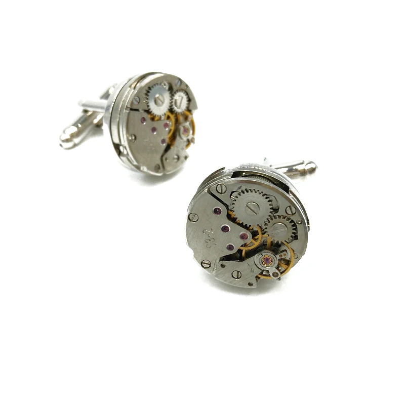 Запонки мужские часовой механизм оптовая продажа|watch movement cufflinks|cufflinks for menscufflinks sale