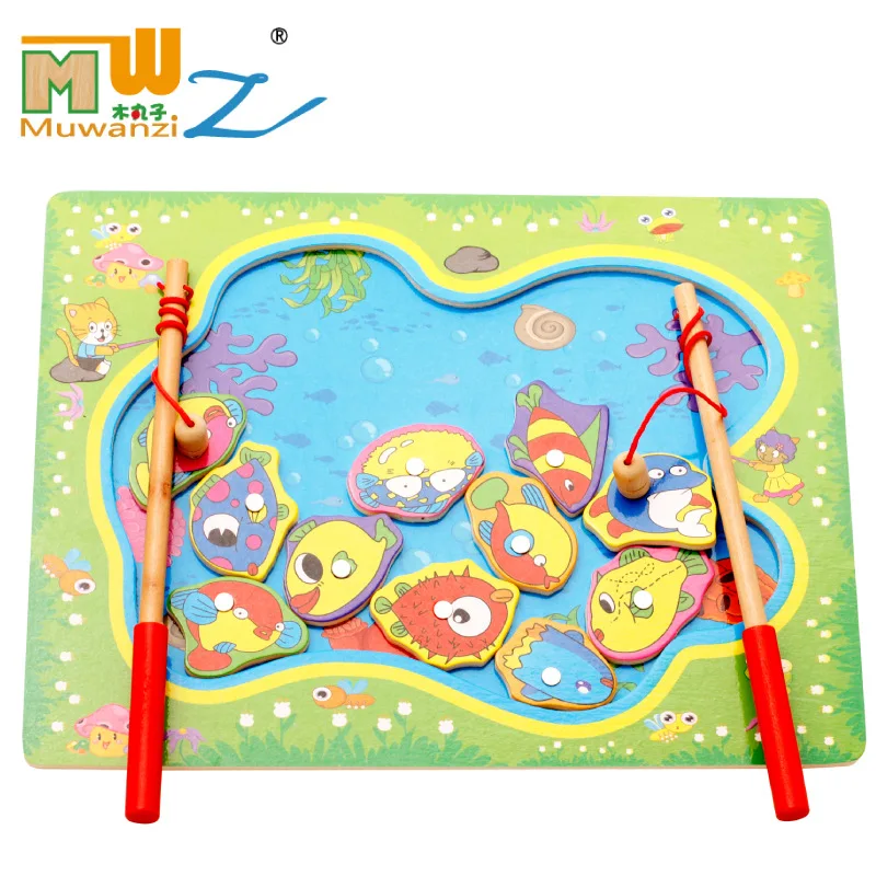 

Magnetic Fishing Kits Learning Toys For Children 2-4 Years Patient Training Color Perception Hand-eye Coordination Green Quality