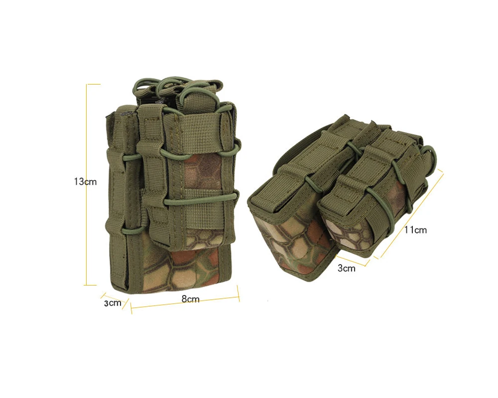 Molle система подсумок 5,56 9 мм двойные сумки 1000D нейлон страйкбол тактический Магнитный подсумок