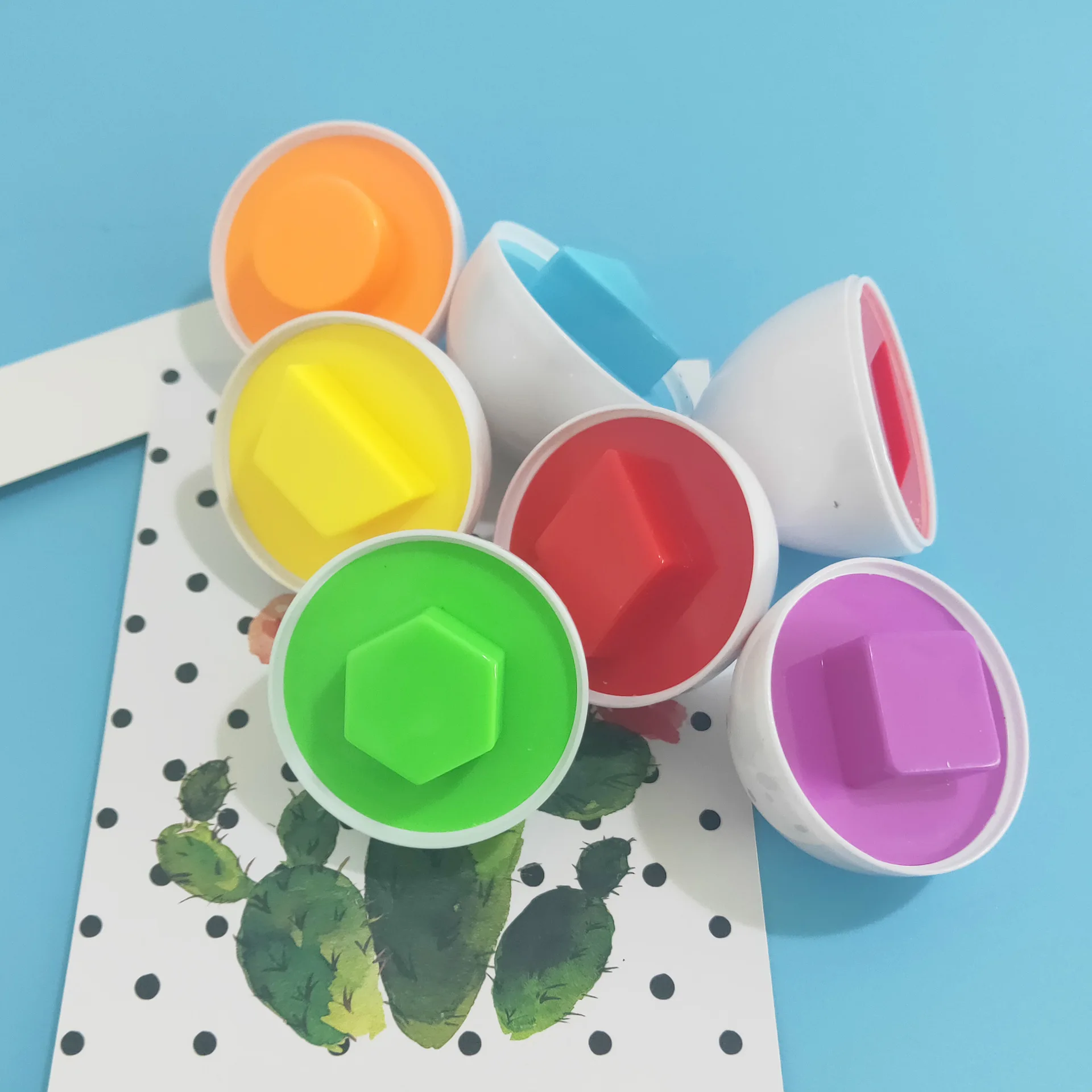 3 шт. смешанные цвета и формы s Обучающие математике игрушки умные яйца 3D игра