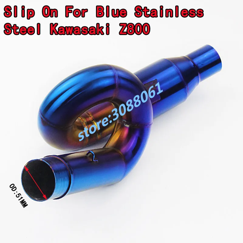 Z800 полная система мотоцикла Модифицированная нержавеющая сталь круглая