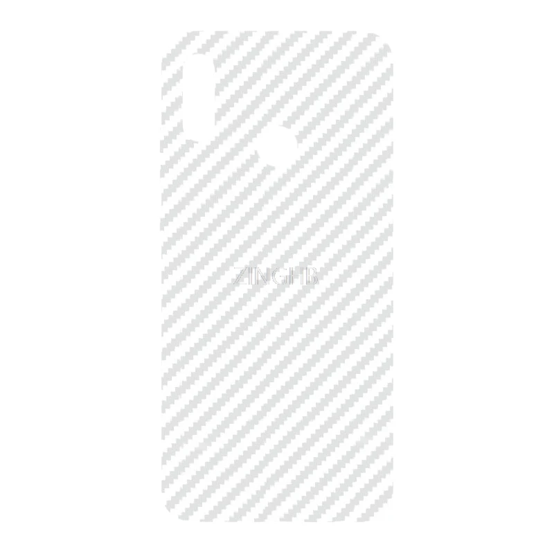 2 шт./лот задняя наклейка из углеродного волокна для huawei P Smart 2019 6 21 &quotпрозрачный