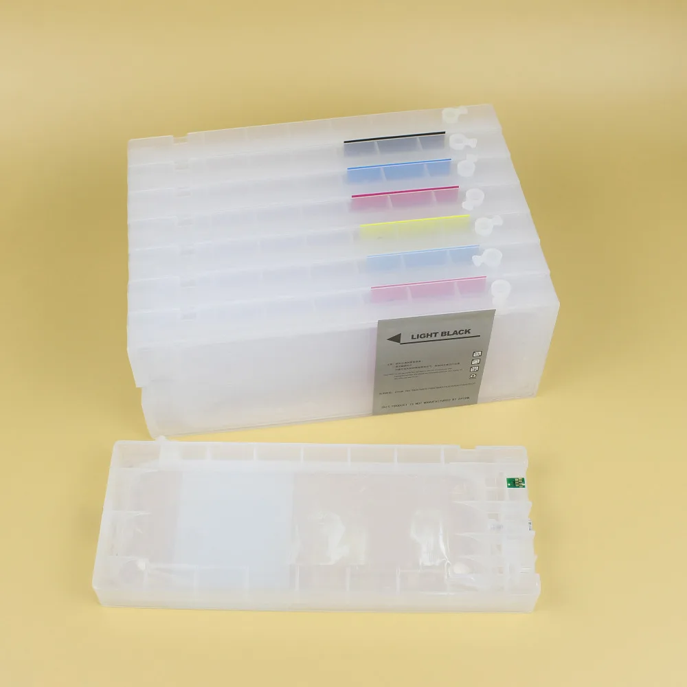 DGYCJLFP 8 цветов/набор многоразовый картридж с чипом для принтера Epson 4000 | Компьютеры