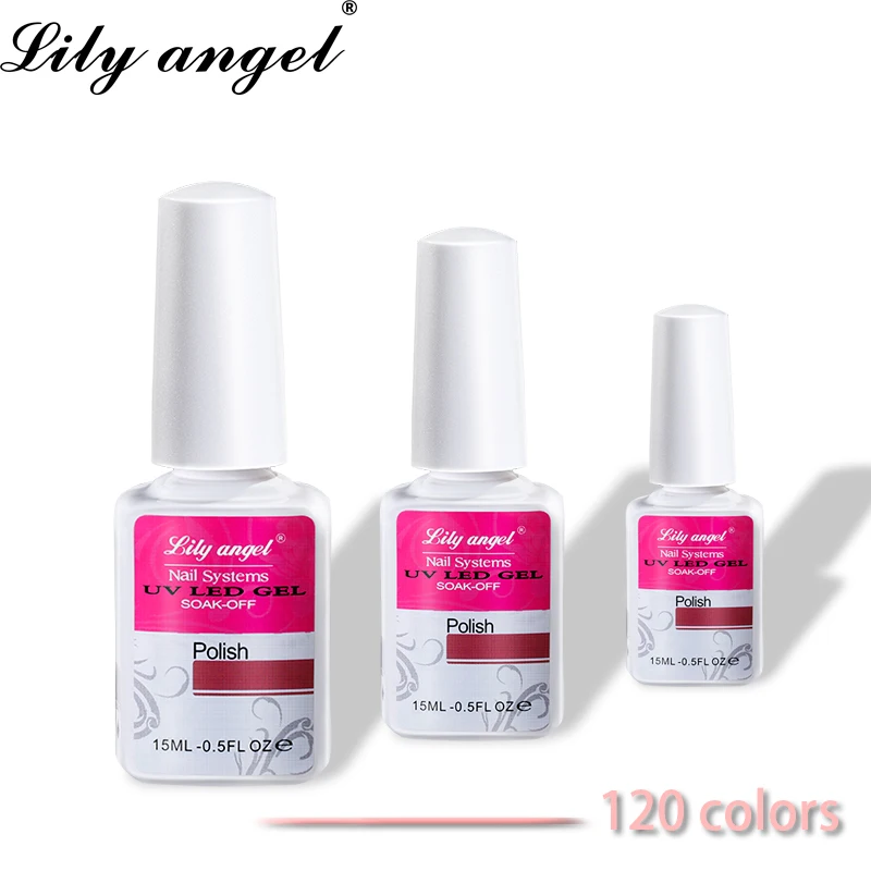 Гель лак для ногтей Lily Angel 15 мл долговечный использования со светодиодной и УФ