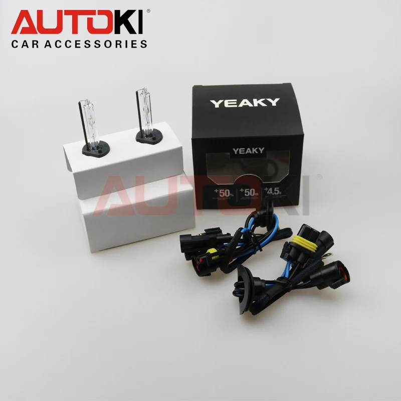 Оригинальные супер яркие ксеноновые лампы Autoki Yeaky 35 Вт H3 H7 9005 9006 H11 D2S D2H Сменные с