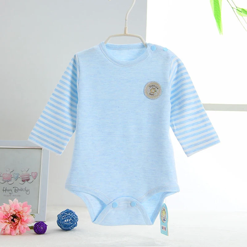 Боди из органического хлопка Модная одежда для мальчиков и девочек комбинезон