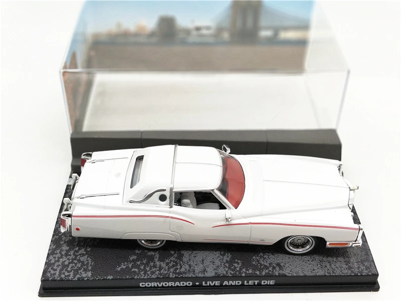 1:43 UH collecations литая модель автомобиля Cadillac Eldorado(corvorado) белый миниатюрный автомобиль