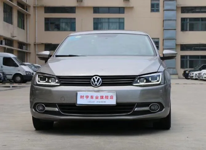 Автомобильный Стайлинг для нового VW Jetta 2011- светодиодный налобный фонарь светодиодный DRL+ Динамический сигнал поворота+ светодиодный Дальний свет ближнего света HID bi-Xenon объектив