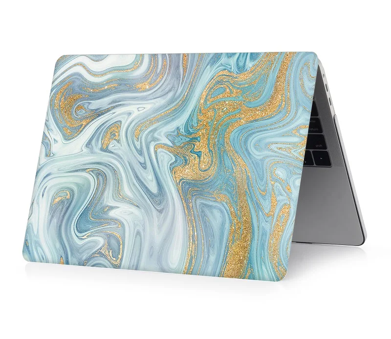 Чехол для ноутбука с мраморным принтом для MacBook Air retina Pro 11 12 13 15 для Mac Book New Pro 13 15 New Air 13,3+ с сенсорной панелью