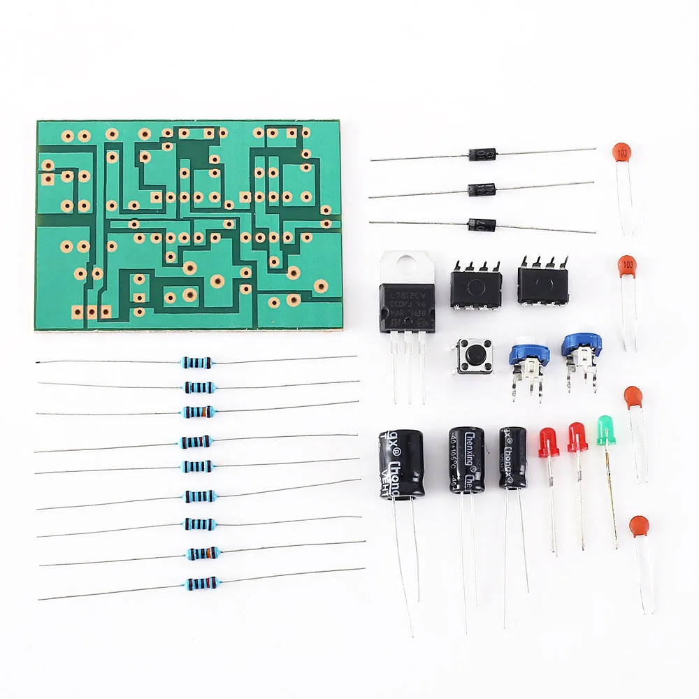 DIY Kit DC 15V NE555 триггер цепи электронные компоненты набор