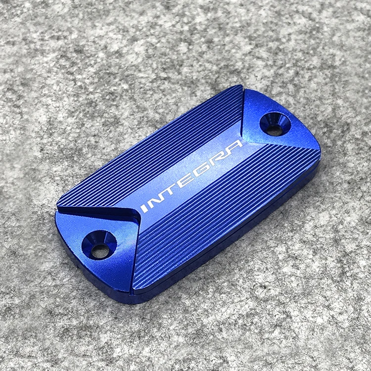 Blue CNC спереди Тормозная жидкость Крышка Резервуара кепки для Honda INTEGRA 750 700 логотип(INTEGRA - Цвет: Blue
