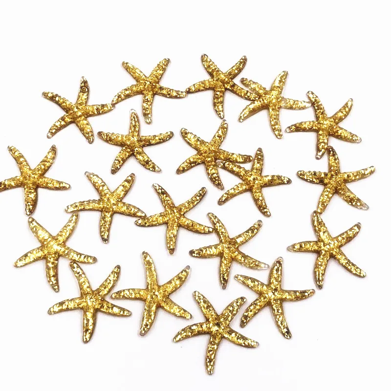 10 шт. Смешанные Украшения из смолы в виде звезд и морских поделки с плоским