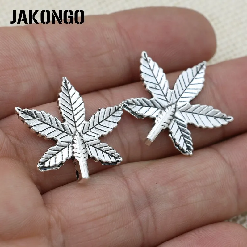 JAKONGO антикварные посеребренные кленовые Подвески с листьями ювелирные изделия