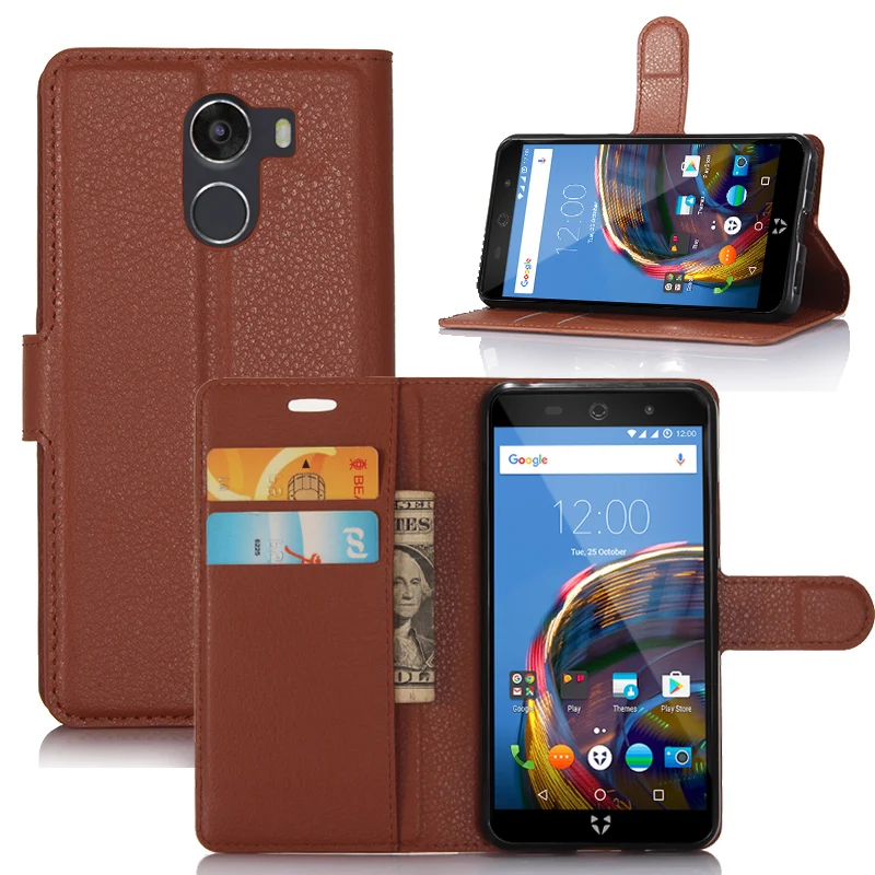 Кожаный чехол-книжка для wileyfox Swift 2 защитный чехол-кошелек чехол телефона plus (5 0)