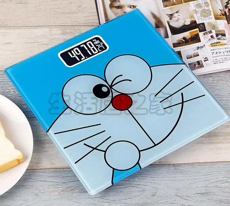 180 кг/50 г мультфильм Doraemon ЖК дисплей ванная комната весы квадратные цифровые