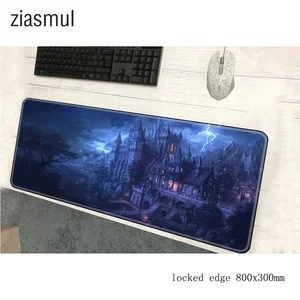 Бесплатная доставка, сказочный коврик для мыши для геймеров, 800x300 мм, HD печать, коврик для мыши для ноутбука, большой игровой коврик для мыши с застежкой по краям, Настольный Коврик Для Мыши для ПК