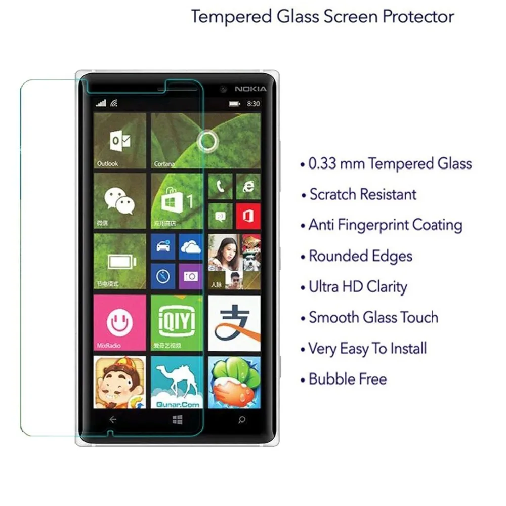 Премиум Закаленное стекло пленка для Nokia Microsoft Lumia 950 950XL 650 640 640XL 630 550 530 520 Защитная