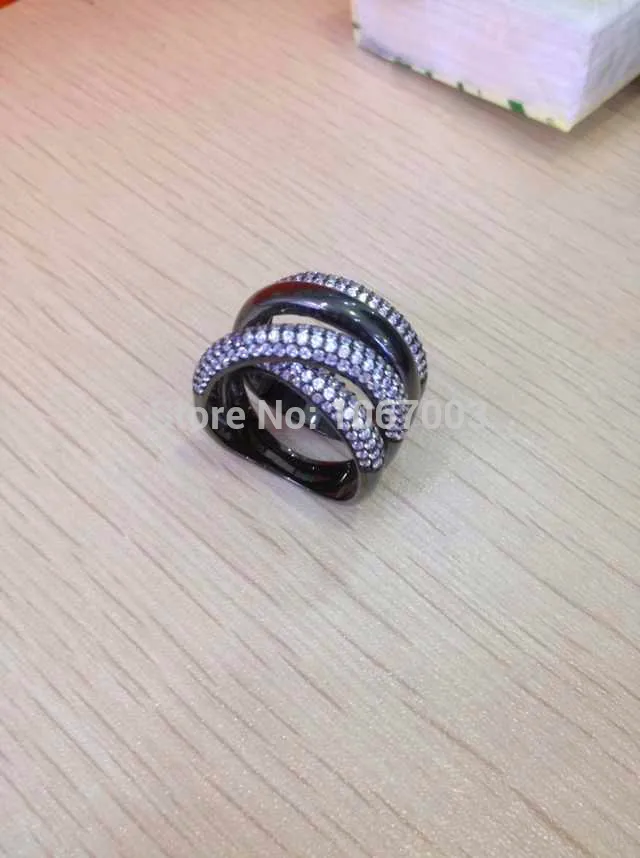 Black middle ages Hollow out Mosaic luxury 925 Sterling Silver Ring fashion wedding party ring High Quality Jewelry XA71 | Украшения и