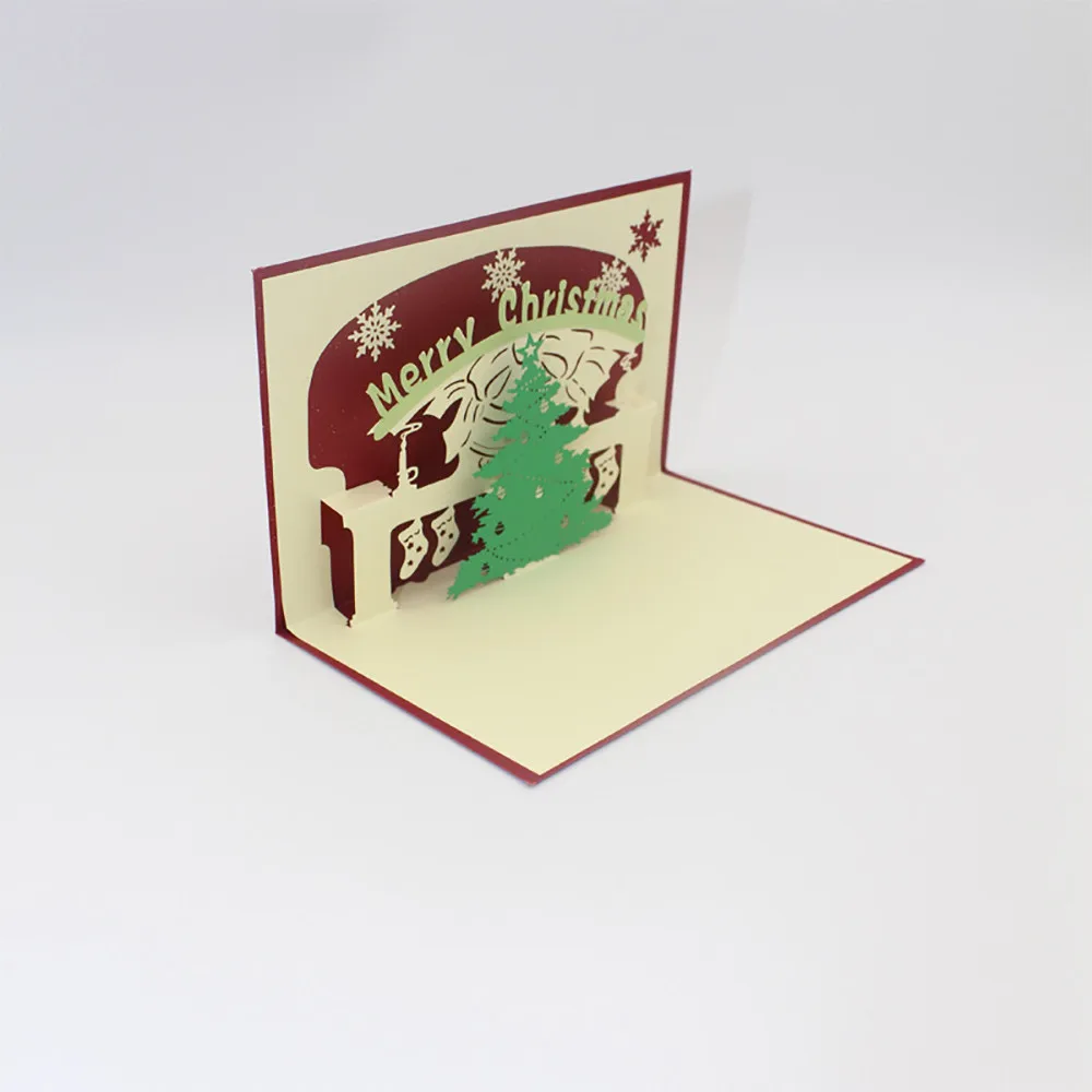 Новинка, 1 шт., 3D поздравительные открытки, лазерная резка, открытка на день рождения, юбилей, подарки, открытка, Рождественская вечеринка, свадебное украшение# T2