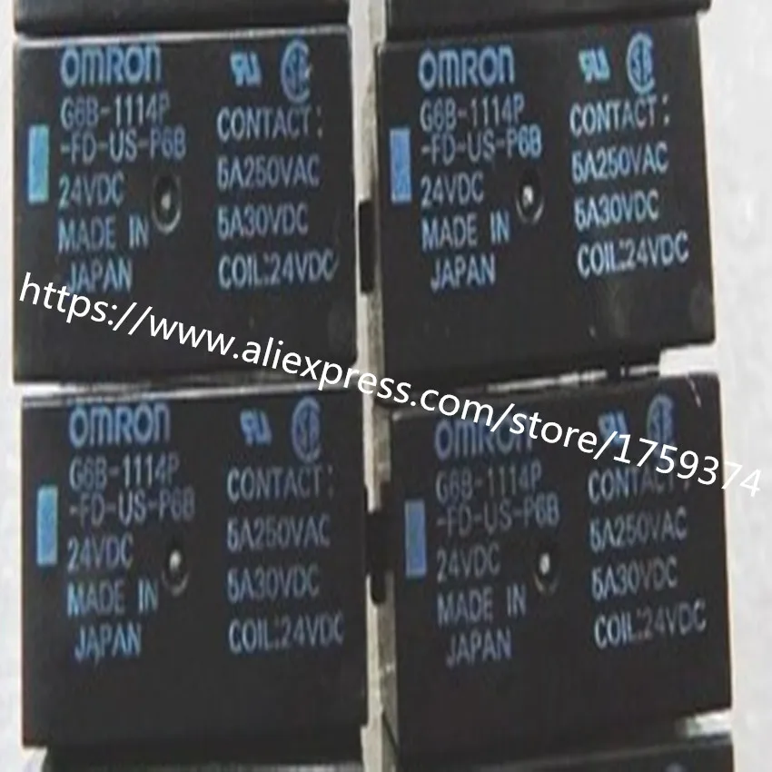 

wholesale 100pcs/lot G6B-1114P-FD-US-P6B 5A 4feet relay