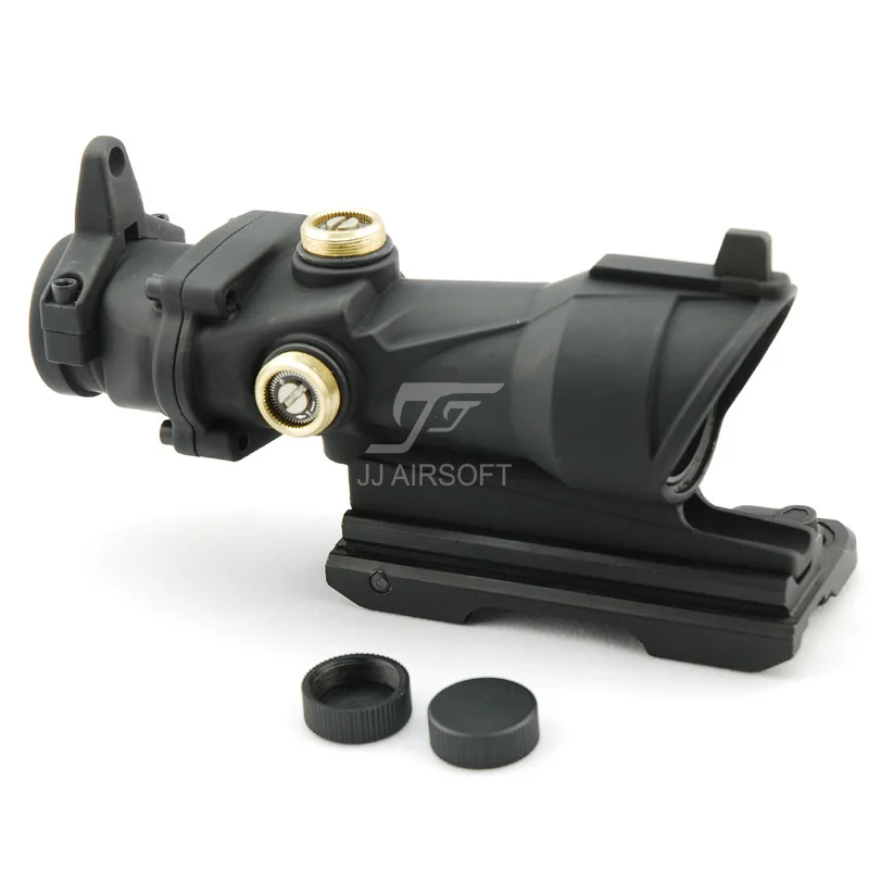 JJ страйкбол ACOG Стиль 4x32 область с QD креплением (черный/коричневый) Бесплатная