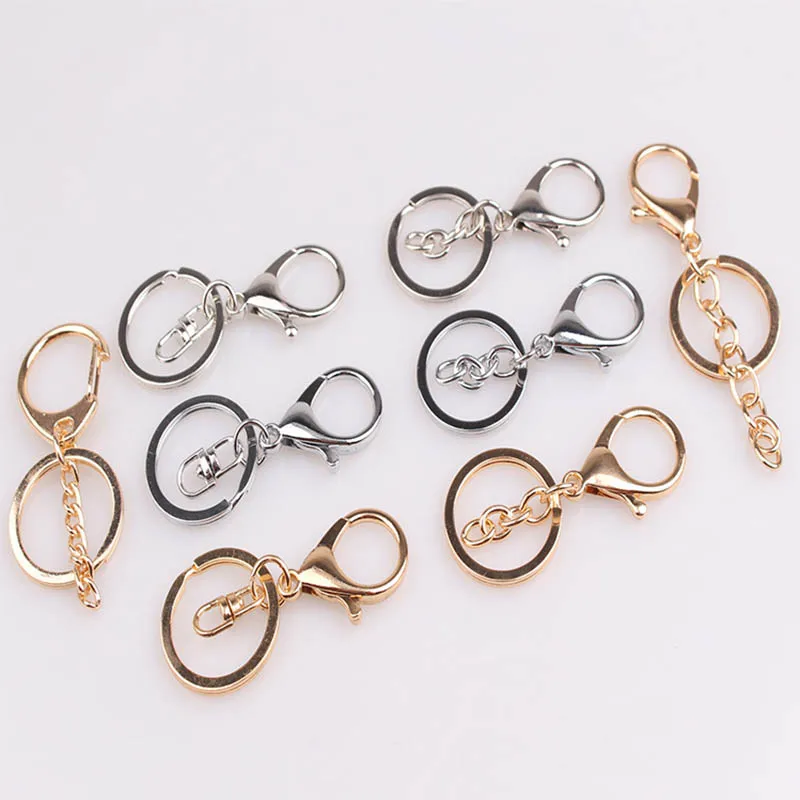 Длинные брелоки Высокое качество модные цвета: золотистый серебристый брелки