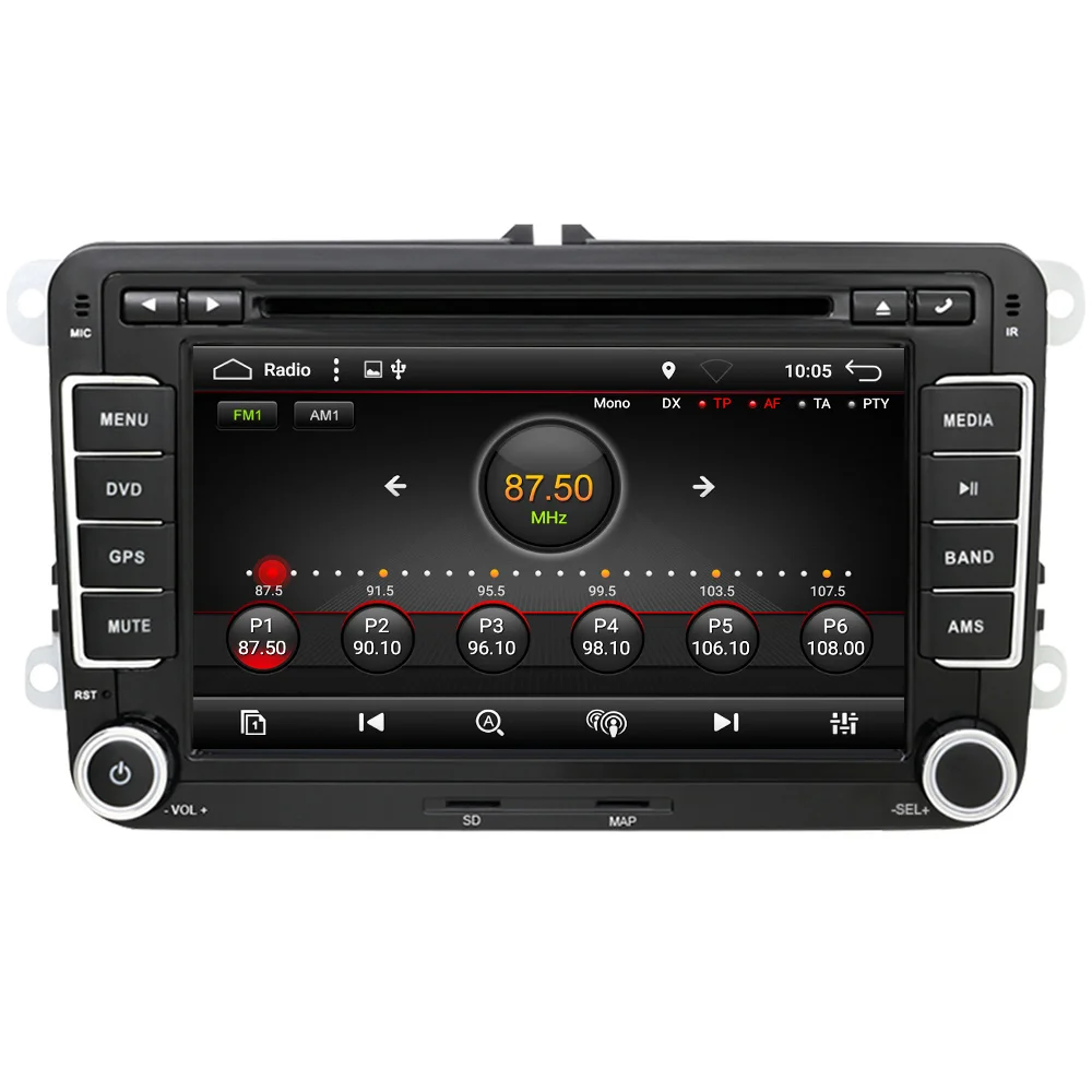 Eunavi 7'' 2 Din Android 8.1 Car Dvd Player Octa Core Gps Radio For VW GOLF 6 Polo Bora JETTA B6 PASSAT Tiguan SKODA OCTAVIA |