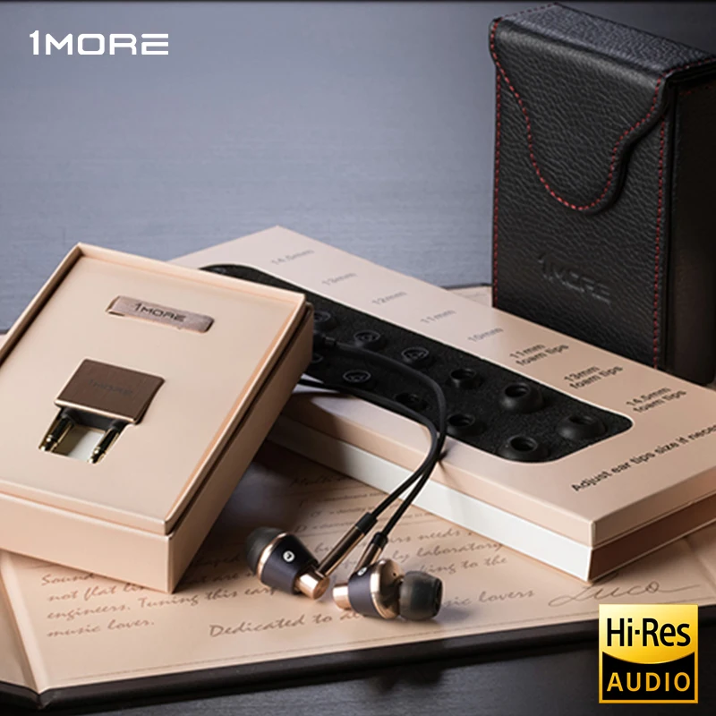 1MORE Triple-Driver Dynamic наушники в ухо с микрофоном Проводные Гарнитура Оригинал для xiaomi