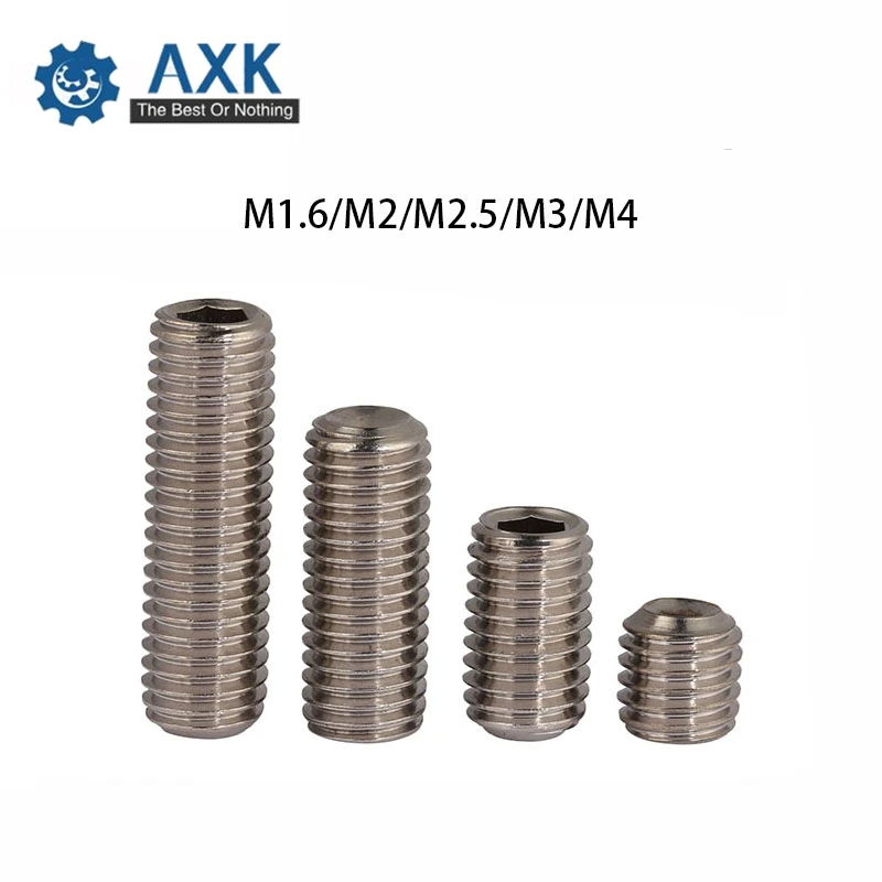 Набор винтов для проволочной машины 304 нержавеющая сталь M1.6 M2 M2.5 M3 M4 круглая