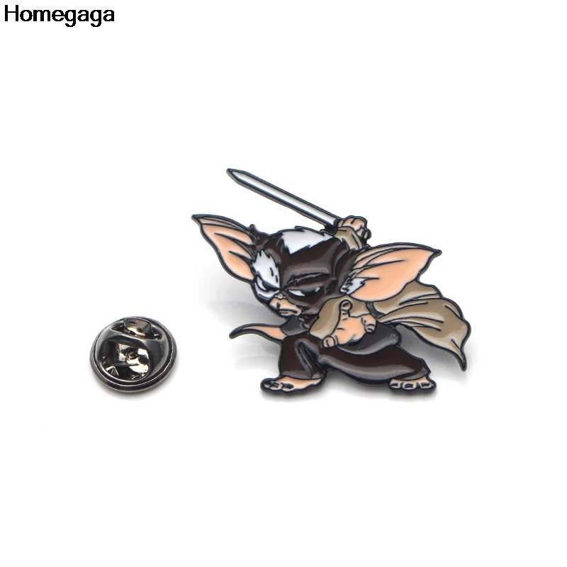 2 Homegaga Gremlins Gizmo эмалированные булавки для одежды подарок ювелирные изделия para сумка рубашка шляпа рюкзак брошь со знаком отличия Значки для мужчин D1916 - Цвет: 2