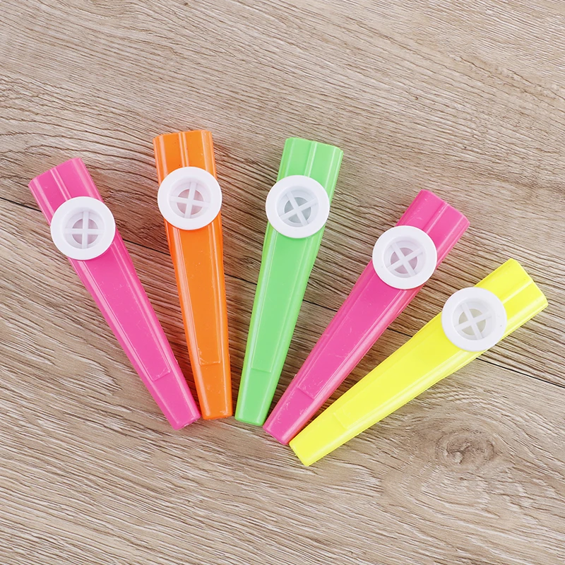 Лидер продаж 5 шт./лот пластиковая гармоника Kazoo Детская канавка детский подарок