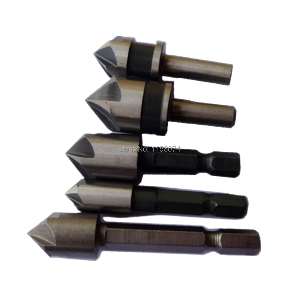 Сверло с потайной раковиной 5 шт. шестигранный Круглый хвостовик углом поворота 82