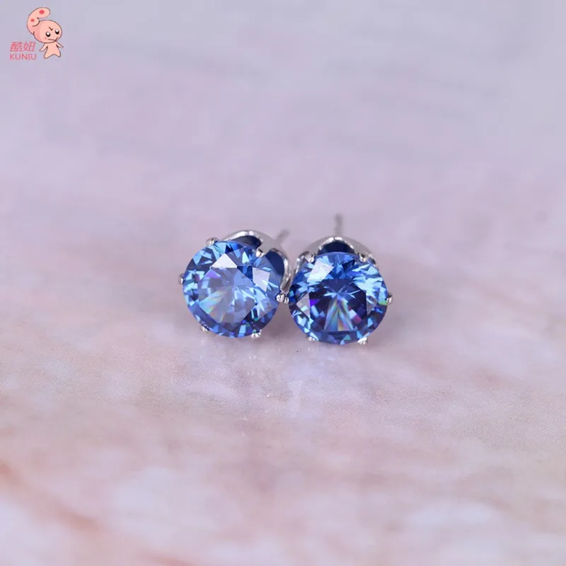 Женские круглые серьги гвоздики с кристаллами|cz stud earrings|fashion earringsstud earrings |