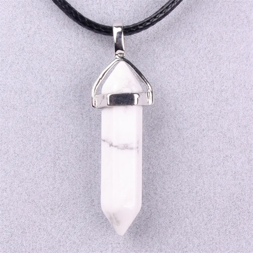 Друза модные ювелирные изделия ожерелье из натурального камня оникс Howlite aventurine