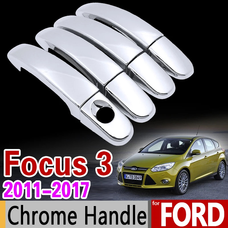Хромированная накладка на ручку для Ford Focus 3 2011 2017 MK3 MK3.5 2012 2013 2014 2015 2016