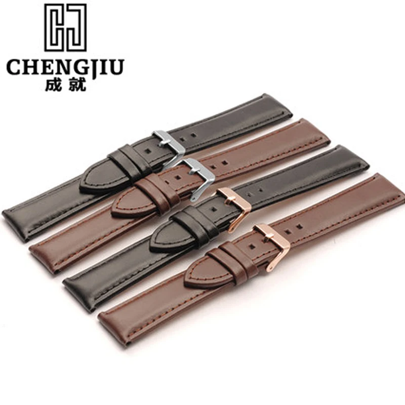 Genuine Leather Watchband For Daniel Wellington Armani Heberlin Watches Strap Mens Clafskin Women Montre | Наручные часы