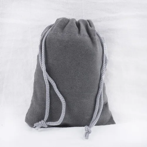 Grey 10 шт./партия 5x7 см 7x9 см x 9 см x 12 см x 10x15 см цветные бархатные мешочки для упаковки ювелирных изделий, Дисплей упаковка с завязкой подарок сумки и чехлы - Цвет: Grey