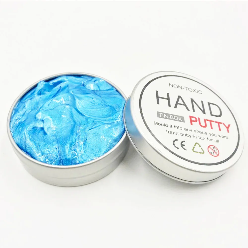 DIY HandPutty блеск слизи полимерная умная глина резиновый драгоценный камень