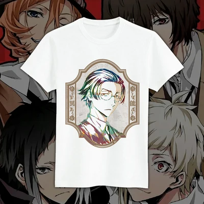 17 Новая футболка Bungou для бродячих собак Nakahara Chuuya дазай Осаму, Мужская футболка, летние футболки, топы - Цвет: 17