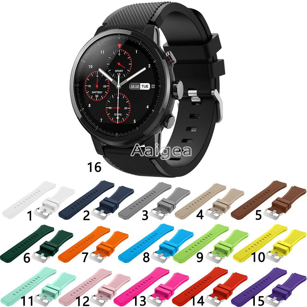 Яркие силиконовые часы полоса металлическая застежка ремешок для Xiaomi Huami Amazfit
