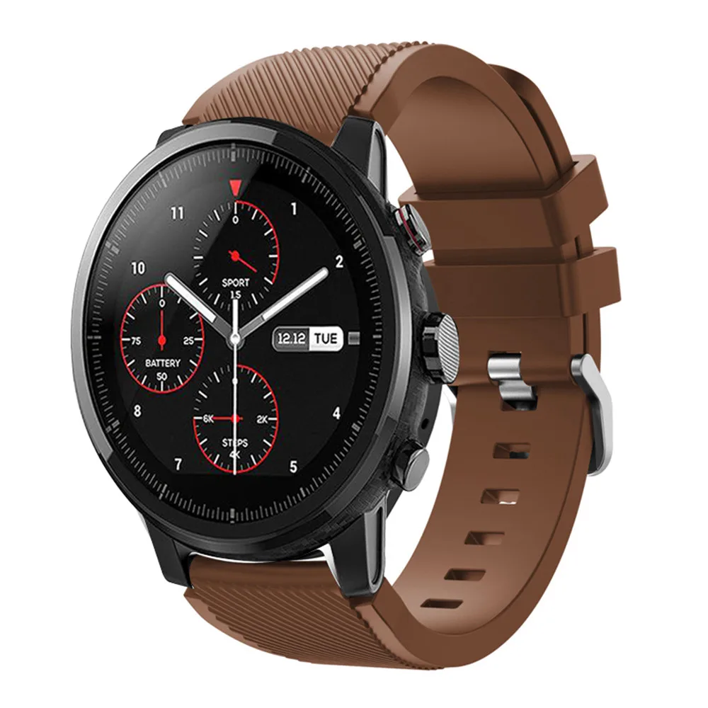 Watchbands 22mm Sport Silicone Strap For Samsung Gear S3 Frontier Classic Replacement Band Huami Amazfit Stratos 2/2S strap | Электроника