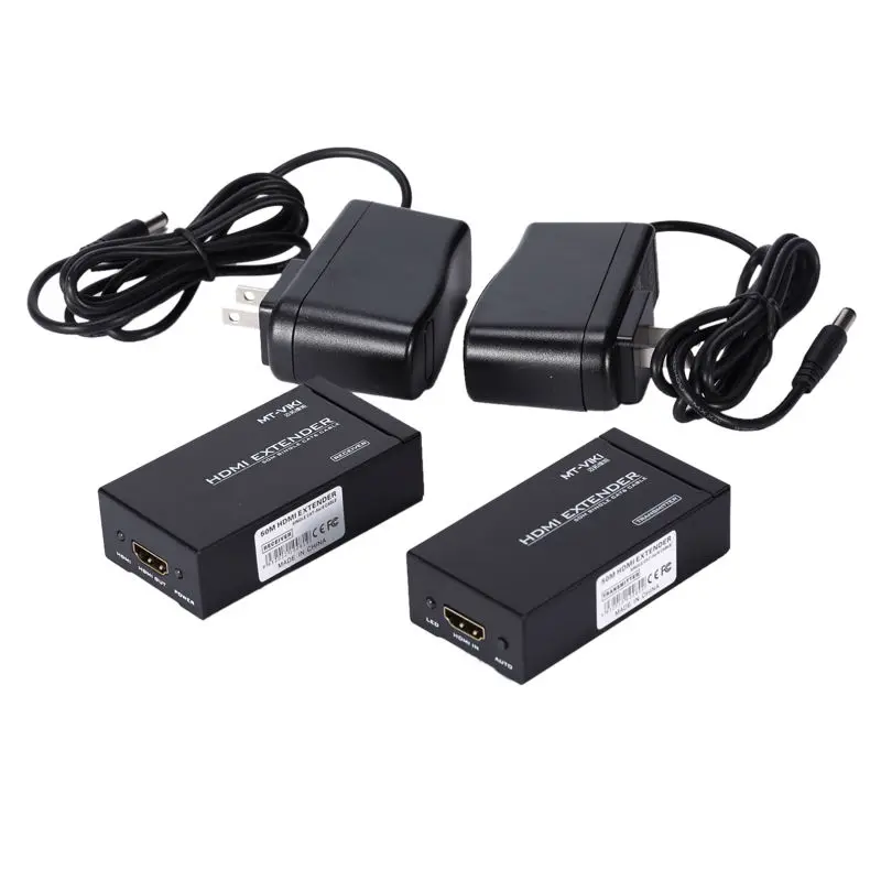 Фото MT-VIKI 50 м 1,4 футов HDMI удлинитель через CAT RJ45 LAN кабель удлинитель Ретранслятор №4
