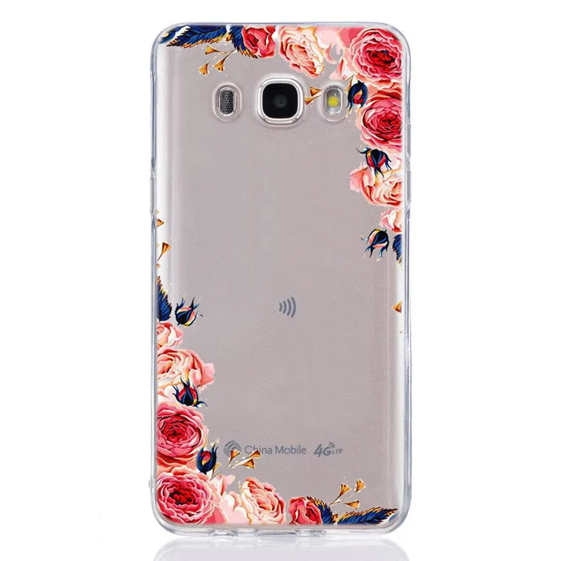 Чехол для Samsung Galaxy J1 J2 J3 J5 J7 prime J120 J320 J330 J530F из ТПУ с красочными мягкими розовыми