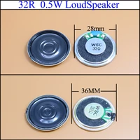 yuxi 32 ohm 0 5w small trumpet 28mm 36mm diameter loudspeaker loud speaker 32r 0 5w